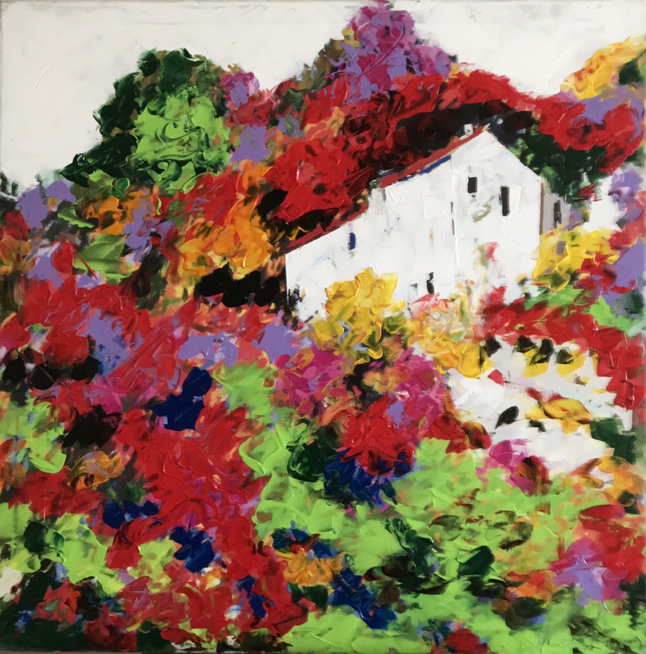 Quadro del pittore Eugenio Guarini - 2400 Abitare un giardino