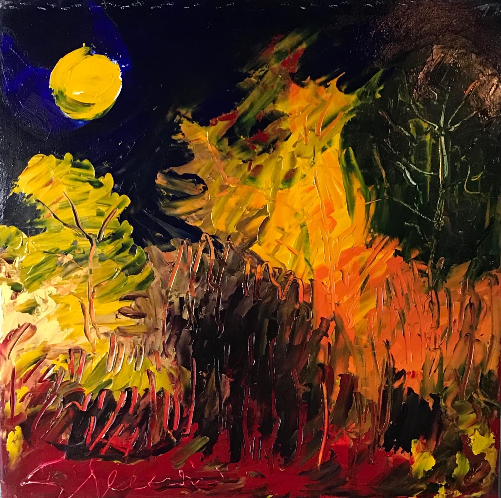 Quadro del pittore Eugenio Guarini - 2119 Al chiaro di luna