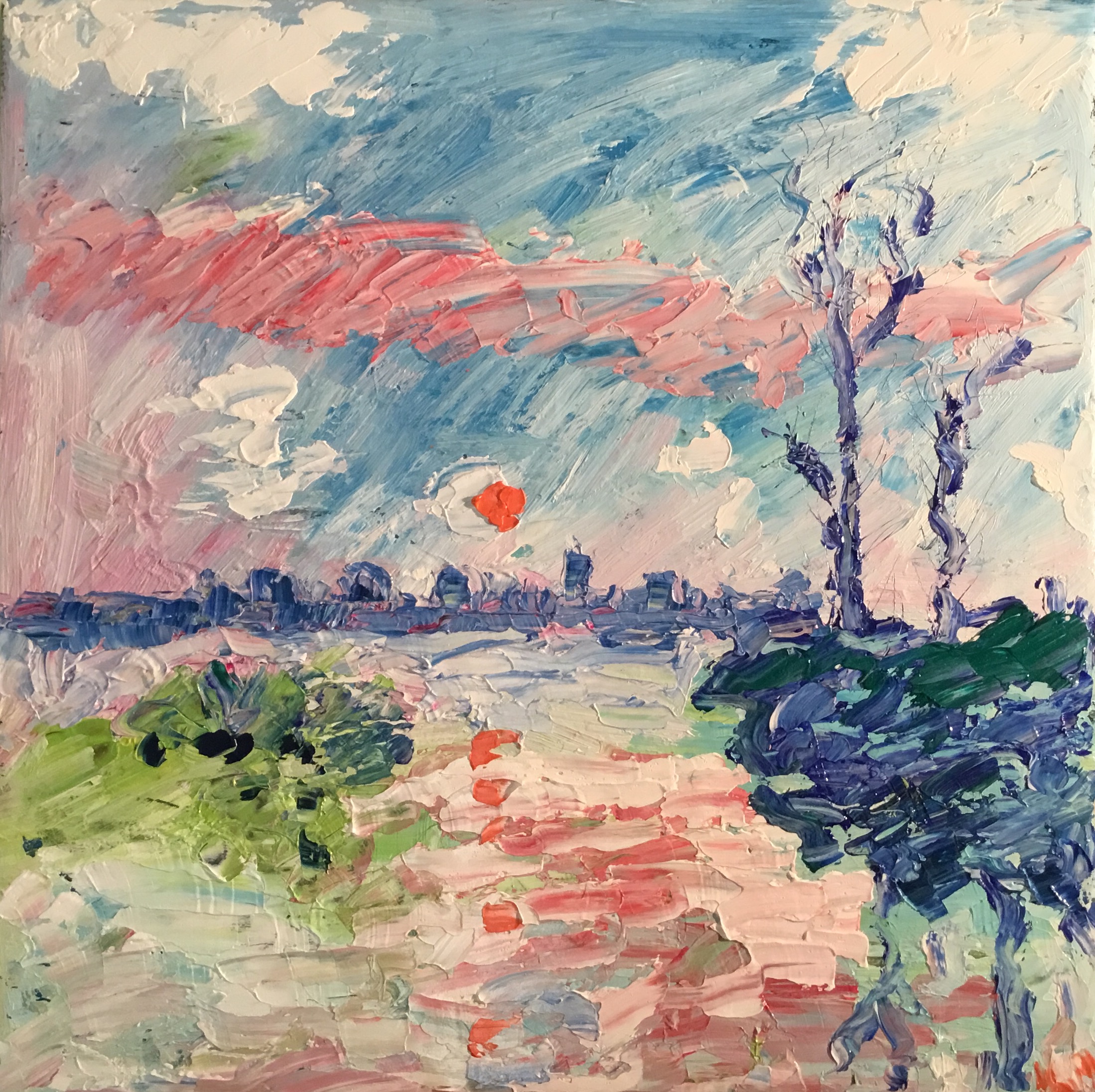 Quadro del pittore Eugenio Guarini - 2216 Tranquillità rosa