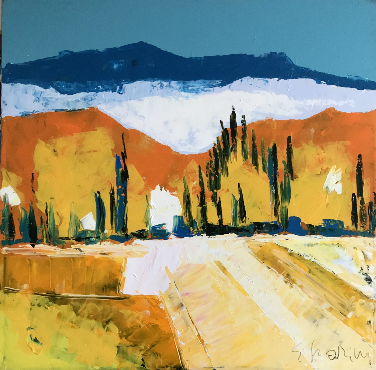 Quadro del pittore Eugenio Guarini - 2426 Inizio di pianura