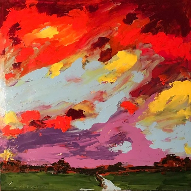 Quadro del pittore Eugenio Guarini - 2187 Un grande cielo