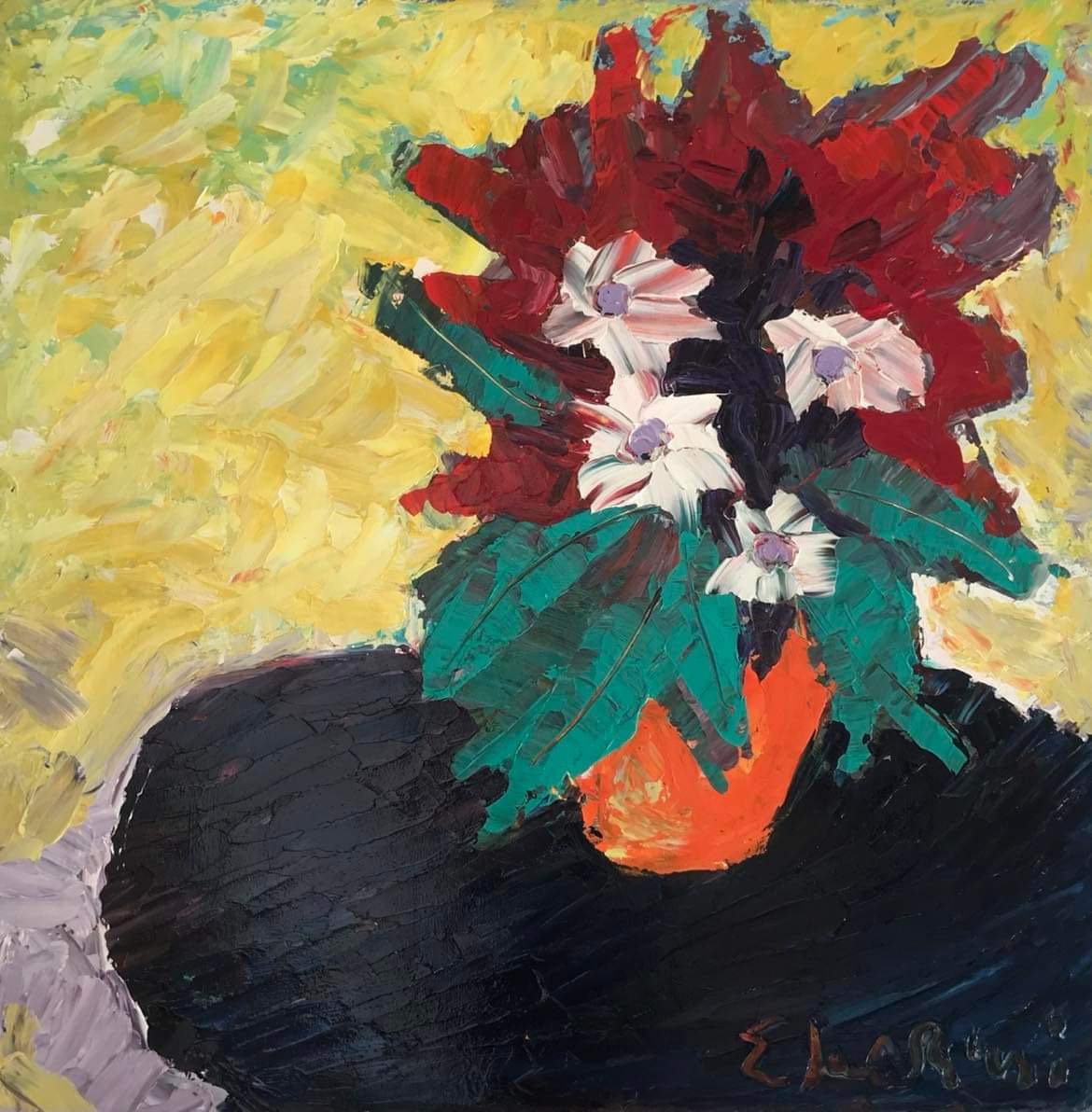 Quadro del pittore Eugenio Guarini - 2161 Vaso di fiori