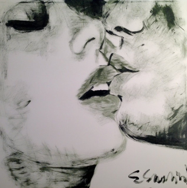 Quadro del pittore Eugenio Guarini - 2210 Il sogno di un bacio