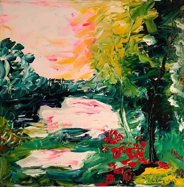 Quadro del pittore Eugenio Guarini - 2195 Les petits lacs de l’amour joyeux
